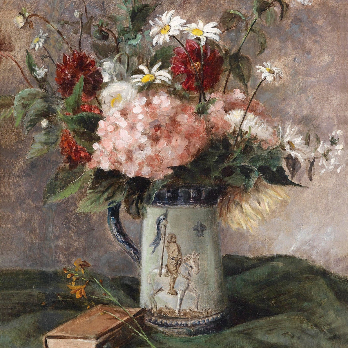 Hand - Painted Wildflower Vase Still Life – Floral Oil Painting - Oil Painting Haven