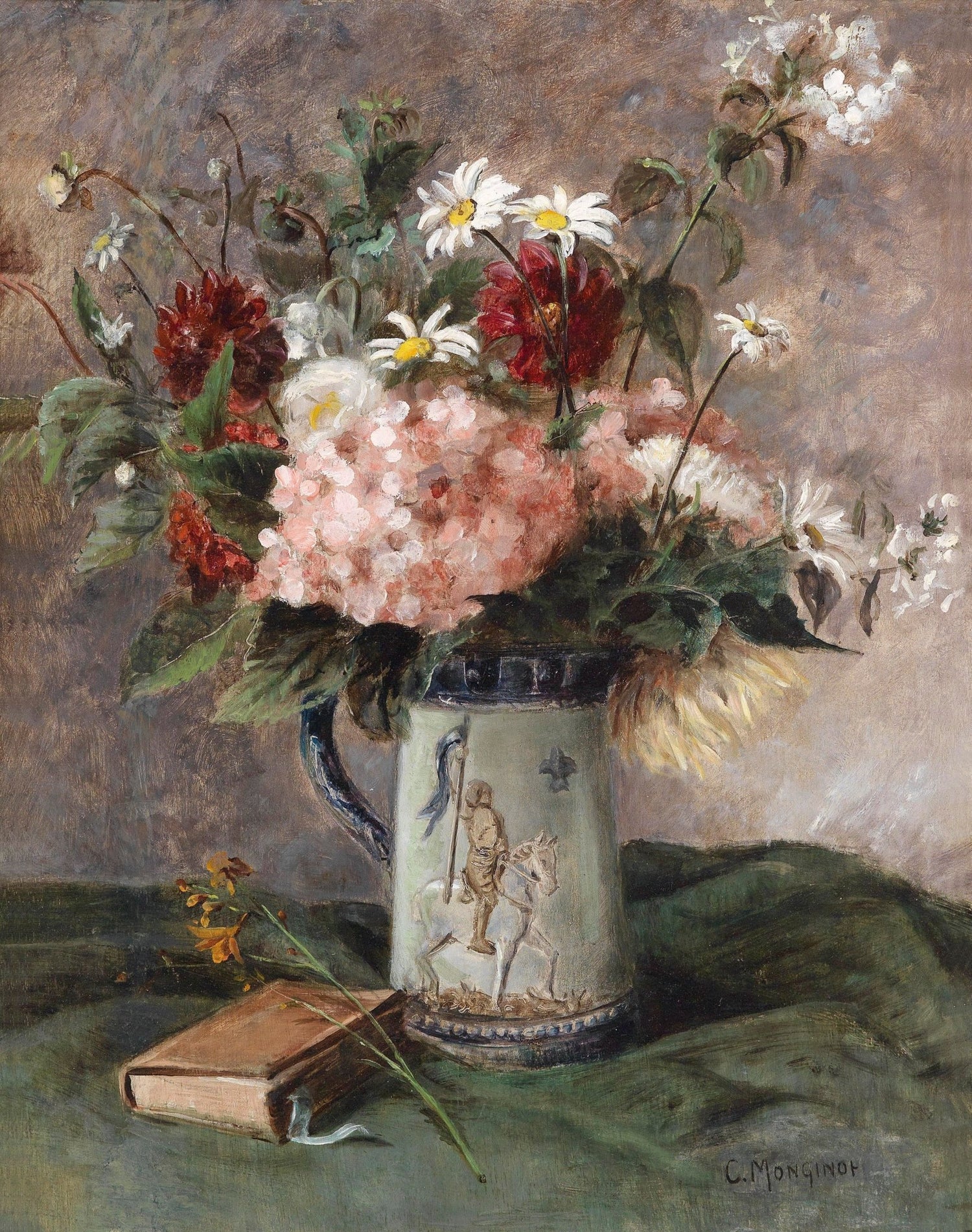 Hand - Painted Wildflower Vase Still Life – Floral Oil Painting - Oil Painting Haven