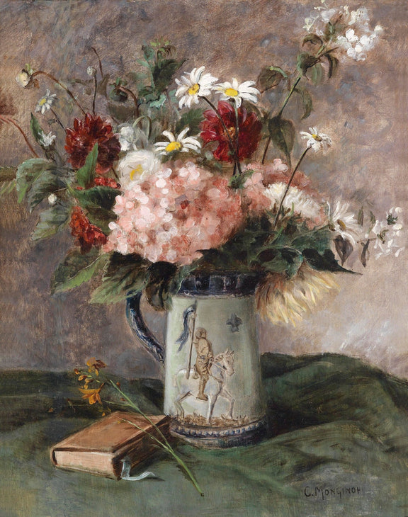 Hand - Painted Wildflower Vase Still Life – Floral Oil Painting - Oil Painting Haven