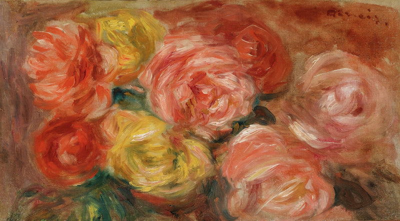Hand - Painted Yellow and Pink Roses Still Life - Floral Oil Painting - Oil Painting Haven