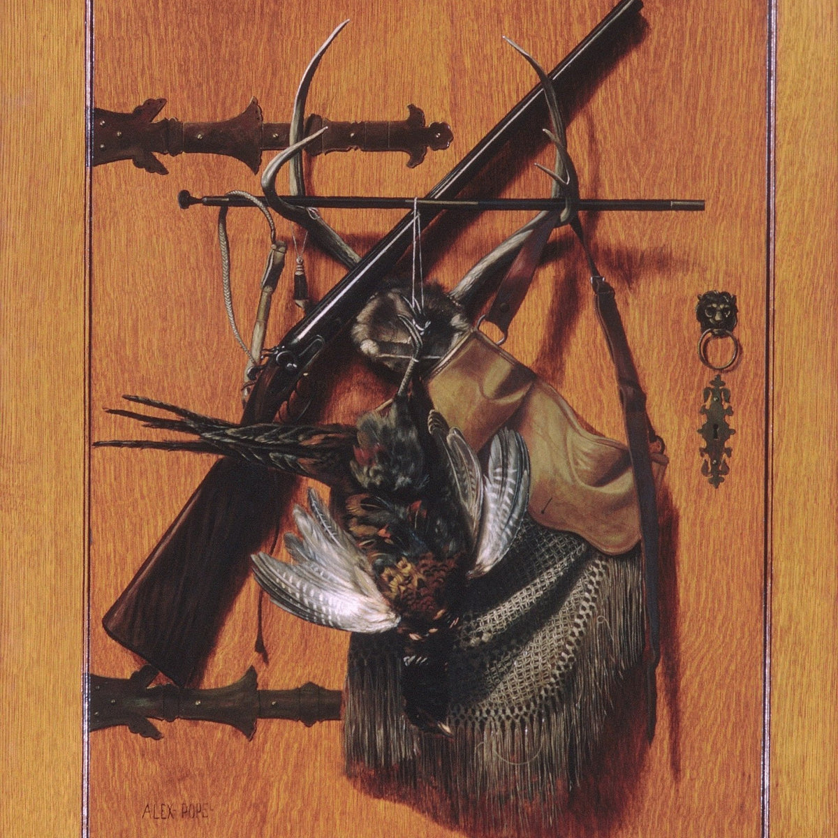 Hunting Rifle and Game Birds Display - Still Life Oil Painting - Oil Painting Haven