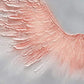 Large Pink Angel Wing Oil Painting on Canvas, Abstract Original Modern Minimalist Custom 3D Texture Acrylicd Painting Bedroom Wall Art Decor - Oil Painting Haven