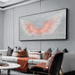 Large Pink Angel Wing Oil Painting on Canvas, Abstract Original Modern Minimalist Custom 3D Texture Acrylicd Painting Bedroom Wall Art Decor - Oil Painting Haven