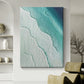 Large Ocean Landscape Oil Painting on Canvas, Original Abstract Blue Beach Seascape Texture Acrylic Painting Living Room Wall Art Home Decor - Oil Painting Haven