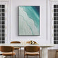 Large Ocean Landscape Oil Painting on Canvas, Original Abstract Blue Beach Seascape Texture Acrylic Painting Living Room Wall Art Home Decor - Oil Painting Haven