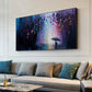 Abstract Original Night Landscape Oil Painting On Canvas, Large Wall Art, Romantic Lovers Painting, Custom Painting, Living room Wall Decor - Oil Painting Haven