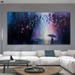 Abstract Original Night Landscape Oil Painting On Canvas, Large Wall Art, Romantic Lovers Painting, Custom Painting, Living room Wall Decor - Oil Painting Haven