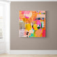 Hand-painted abstract art - vibrant color oil painting - Oil Painting Haven