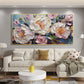 Original Flower Oil Painting On Canvas,Large Wall Art, Abstract White Floral Landscape Painting,Custom Painting, Modern Living Room Decor - Oil Painting Haven