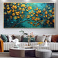 Abstract Tree Leaves Oil Painting On Canvas,Large Wall Art,Original Golden Leaf Landscape Painting,Custom Painting,Living Room Decor Gift - Oil Painting Haven