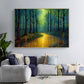 Abstract Forest Oil Painting On Canvas, Large Wall Art,Original Green Tree Painting River Landscape Art,Custom Painting,Living Room Decor - Oil Painting Haven