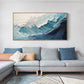 Hand-Painted Ocean Wave Canvas Painting, Abstract Wall Art for Living Room Decor - Oil Painting Haven