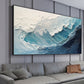 Hand-Painted Ocean Wave Canvas Painting, Abstract Wall Art for Living Room Decor - Oil Painting Haven