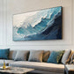 Hand-Painted Ocean Wave Canvas Painting, Abstract Wall Art for Living Room Decor - Oil Painting Haven