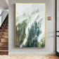 Abstract Forest Oil Painting on Canvas, Large Wall Art, Original Green Mountian Landscape Art, Minimalist Custom Painting Living Room Decor - Oil Painting Haven