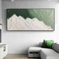 Large Original Beach Oil Painting on Canvas, Abstract Green Ocean Wave Painting, Textured Wall Art, Minimalist Art, Living Room Wall Decor - Oil Painting Haven