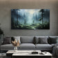 Original Forest Oil Painting on Canvas, Large Wall Art Custom Painting, Abstract Nature Landscape Art Green Tree Wall Decor Living Room Art - Oil Painting Haven