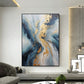 Abstract Flowing Texture Oil Painting On Canvas, Large Wall Art Custom Painting, Original Gold Wall Decor Minimalist Living Room Decor Gift - Oil Painting Haven