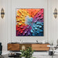 Abstract Knife Flower Oil Painting On Canvas, Large Wall Art, Original Colorful Texture Wall Art Custom Painting Minimalist Living Room Art - Oil Painting Haven