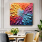 Abstract Knife Flower Oil Painting On Canvas, Large Wall Art, Original Colorful Texture Wall Art Custom Painting Minimalist Living Room Art - Oil Painting Haven