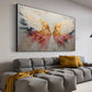 Original Angel Wing Oil Painting On Canvas, Large Wall Art Abstract Gold Wing Art Custom Painting Minimalist Home Decor Personalized Gift - Oil Painting Haven