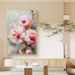 Original Pink Flower Oil Painting On Canvas, Large Wall Art Abstract Floral Landscape Painting,Custom Painting Modern Living Room Wall Decor - Oil Painting Haven