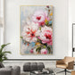 Original Pink Flower Oil Painting On Canvas, Large Wall Art Abstract Floral Landscape Painting,Custom Painting Modern Living Room Wall Decor - Oil Painting Haven