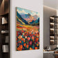 Original Flower Landscape Oil Painting on Canvas, Large Wall Art Abstract Mountain Art Spring Decor Modern Bedroom Wall Decor Home Decor - Oil Painting Haven