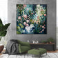 Original Green Flower Oil Painting on Canvas Abstract Green Floral Art Boho Wall Art 3D Textured Painting Modern Living Room Wall Decor - Oil Painting Haven