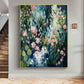 Original Green Flower Oil Painting on Canvas Abstract Green Floral Art Boho Wall Art 3D Textured Painting Modern Living Room Wall Decor - Oil Painting Haven