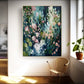 Original Green Flower Oil Painting on Canvas Abstract Green Floral Art Boho Wall Art 3D Textured Painting Modern Living Room Wall Decor - Oil Painting Haven