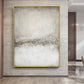 Large gray white abstract painting,Modern minimalist textured wall art,Entrance wall decor,Oil painting on canvas artword for Living room - Oil Painting Haven