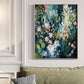 Original Green Flower Oil Painting on Canvas Abstract Green Floral Art Boho Wall Art 3D Textured Painting Modern Living Room Wall Decor - Oil Painting Haven