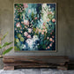 Original Green Flower Oil Painting on Canvas Abstract Green Floral Art Boho Wall Art 3D Textured Painting Modern Living Room Wall Decor - Oil Painting Haven