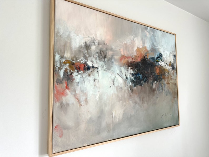 Large Original Abstract Oil Painting, Textured Colorful Original Modern Art, Original Wall Art, Moody Abstract - Oil Painting Haven Oil Painting Haven