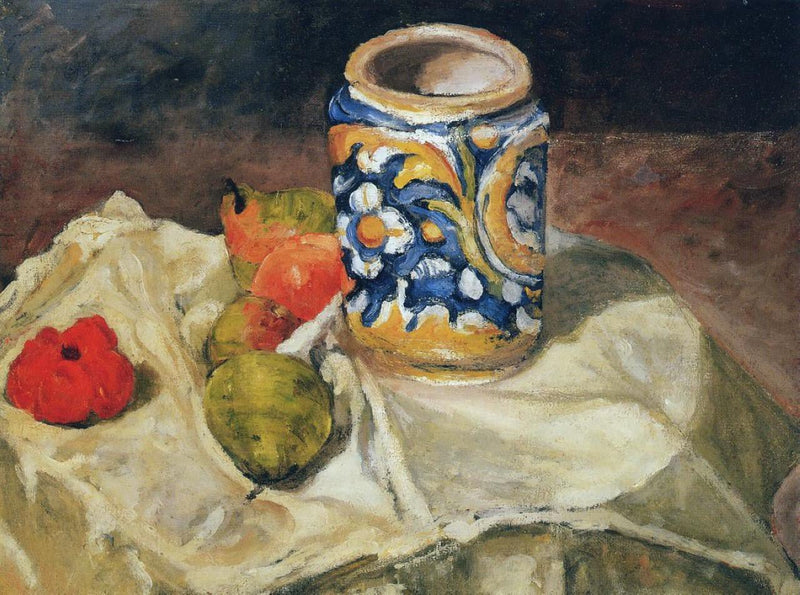 Italian Earthenware and Pears - Still Life Oil Painting - Oil Painting Haven