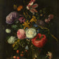 Flowers in a Glass Vase - Oil Painting Haven