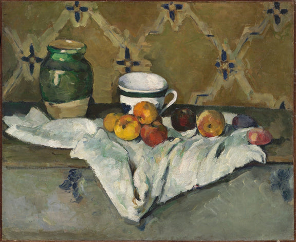 Jar, Cup and Apples - Still Life Oil Painting - Oil Painting Haven