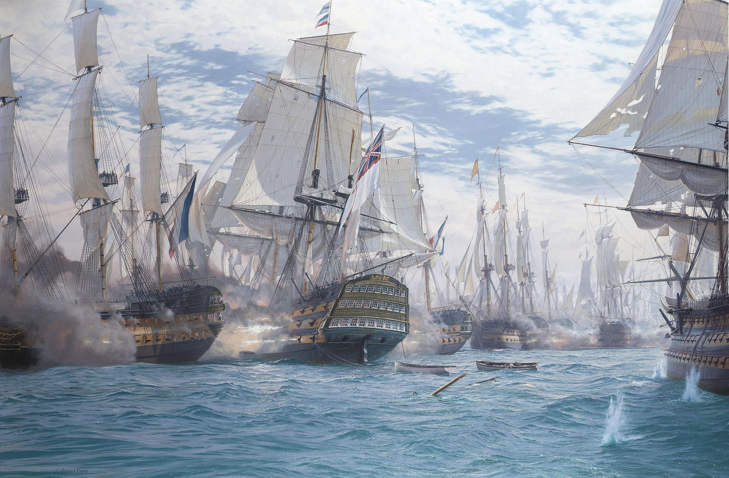 The Battle of Trafalga - Oil Painting Haven