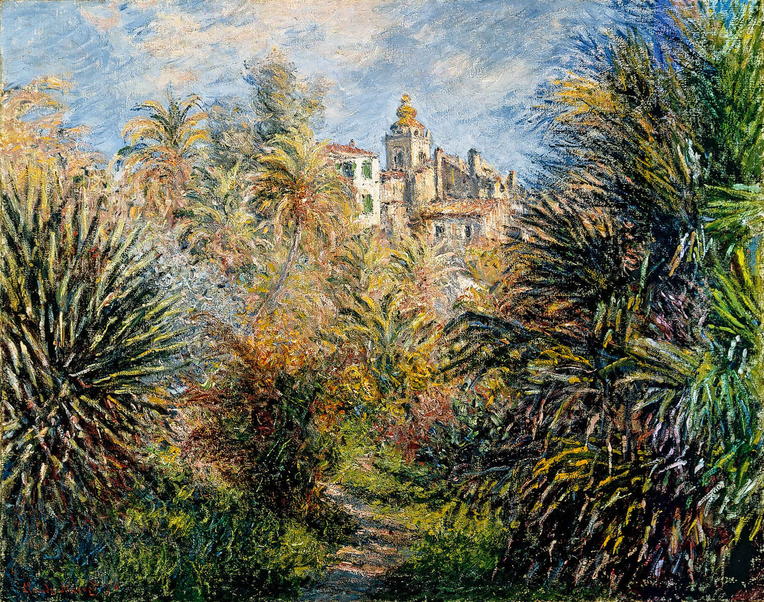 The Moreno Garden at Bordighera (1884) - Oil Painting Haven