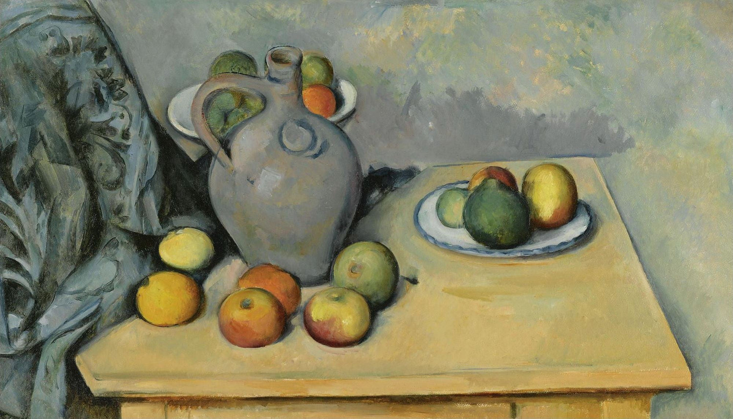Jug and Fruit on Table - Still Life Oil Painting - Oil Painting Haven