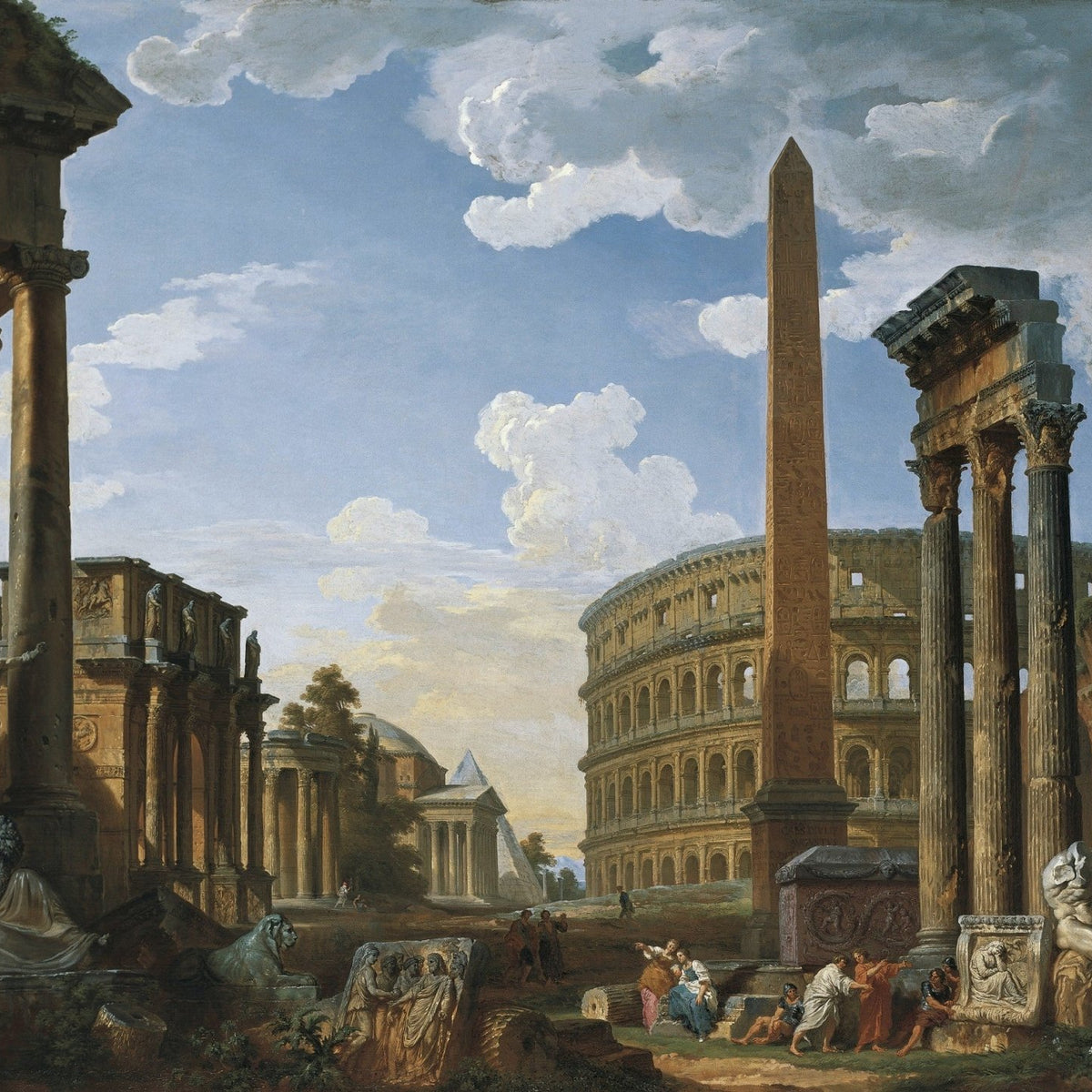 Landscape Oil Painting - Ancient Rome Architectural View - Oil Painting Haven