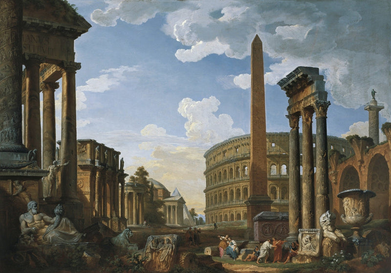 Landscape Oil Painting - Ancient Rome Architectural View - Oil Painting Haven