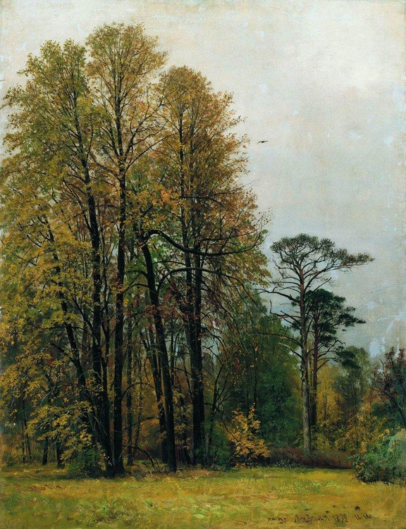 Landscape Oil Painting - Autumn Forest Trees for Wall Decor - Oil Painting Haven