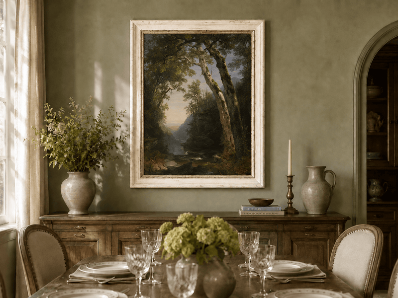 Landscape Oil Painting - Beech Trees in the Catskills