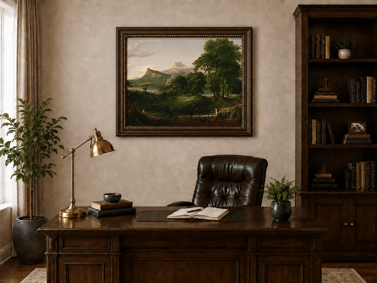 Landscape Oil Painting - Classical Landscape Mountains