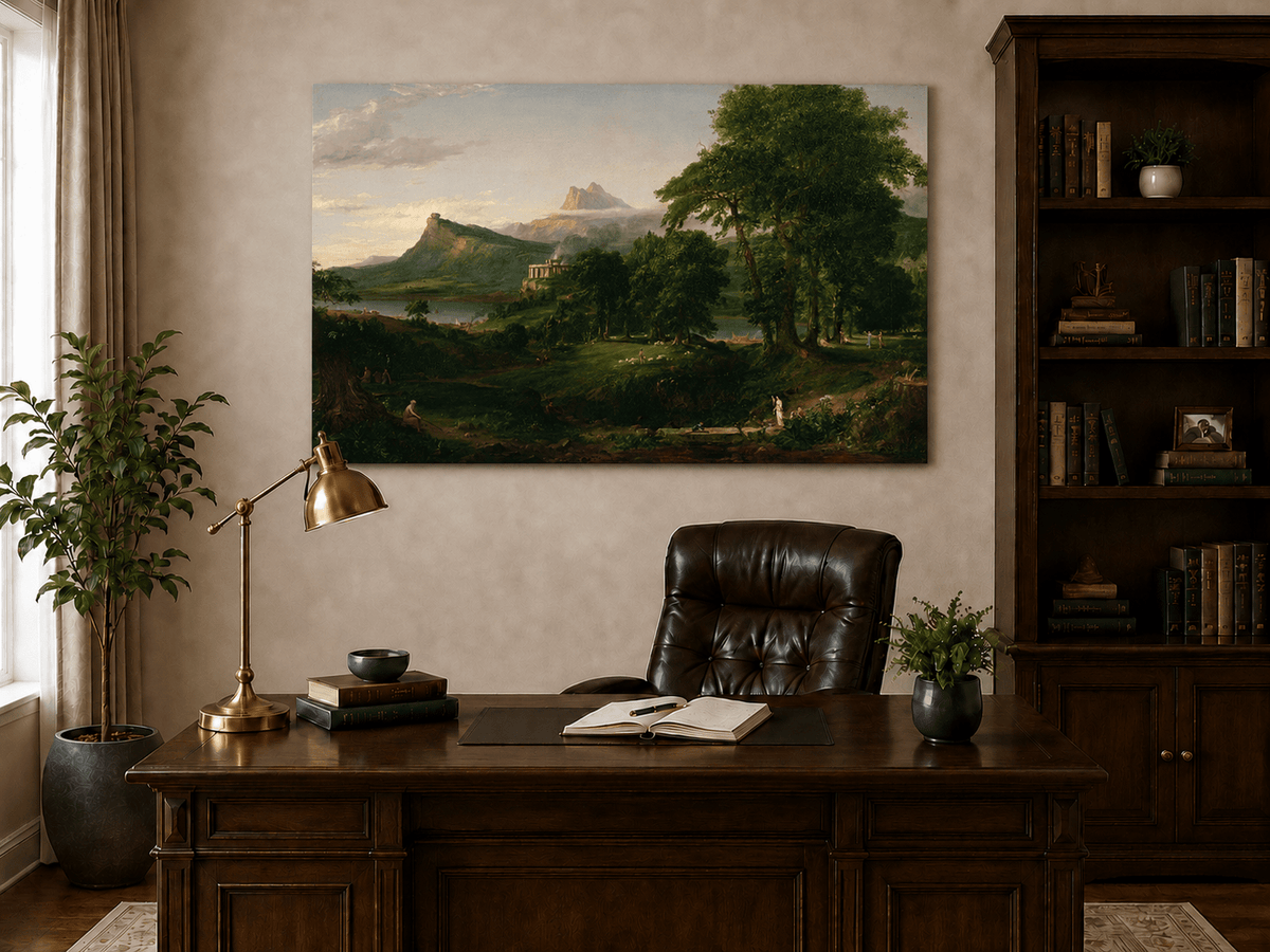 Landscape Oil Painting - Classical Landscape Mountains