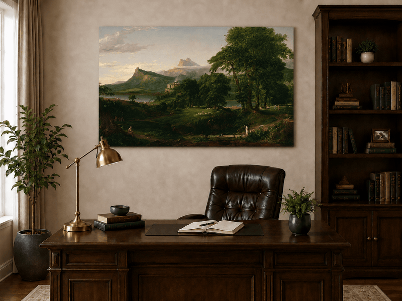 Landscape Oil Painting - Classical Landscape Mountains
