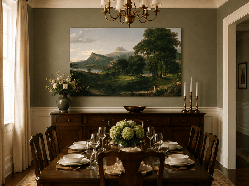 Landscape Oil Painting - Classical Landscape Mountains