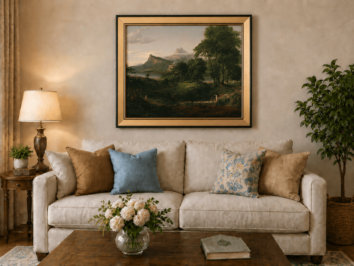 Landscape Oil Painting - Classical Landscape Mountains